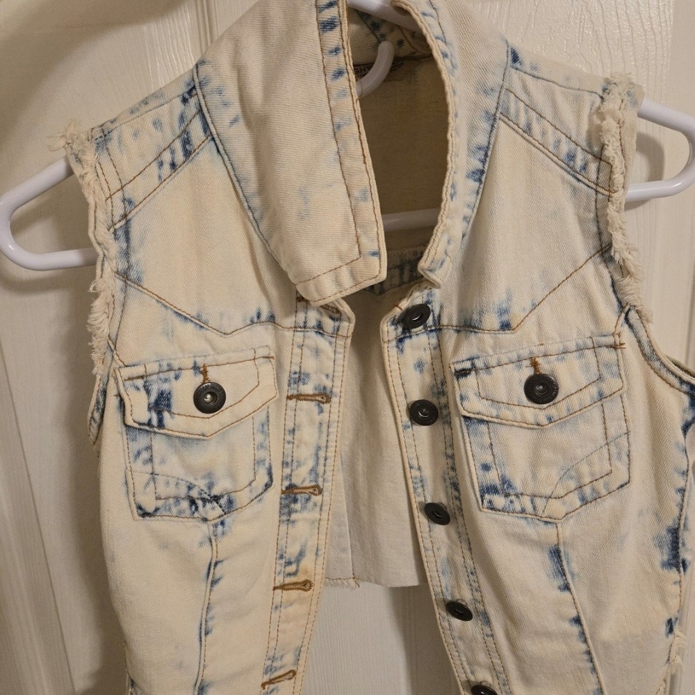 Highway Jeans Bleached Denim Vest
